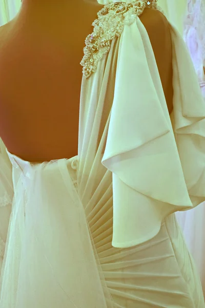 Vestido de noiva. Detalhe-77 — Fotografia de Stock