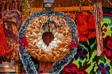 Geleneksel ekmek ve sosis Maramures, Romanya 1