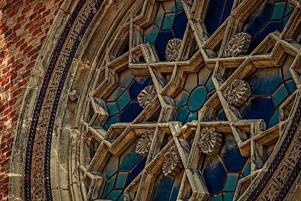 Gammelt foto med detaljer fra en synagoge - Stock-foto