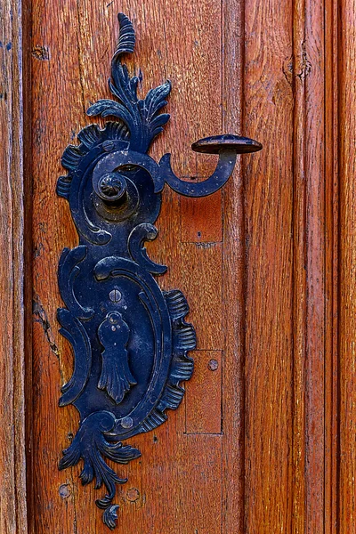 Dettaglio di una porta medievale in legno 3 — Foto Stock