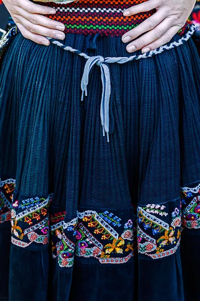 Detail of Serbian folk costume for women — Stock Photo, Image