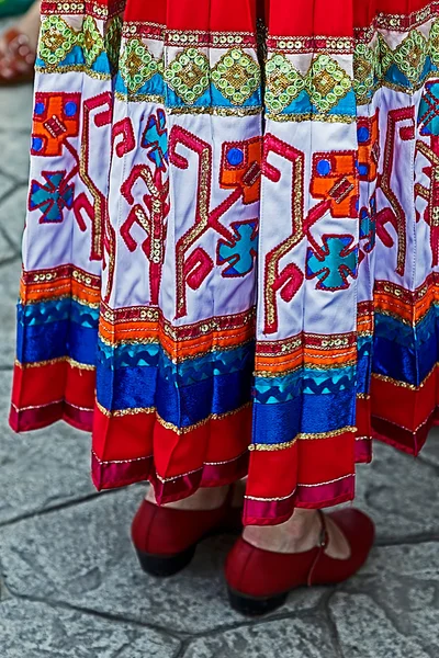 ウクライナの民俗女性スカートの詳細 — ストック写真