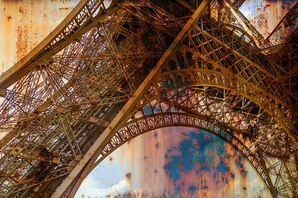 Fond rouillé avec tour Eiffel 4 — Photo