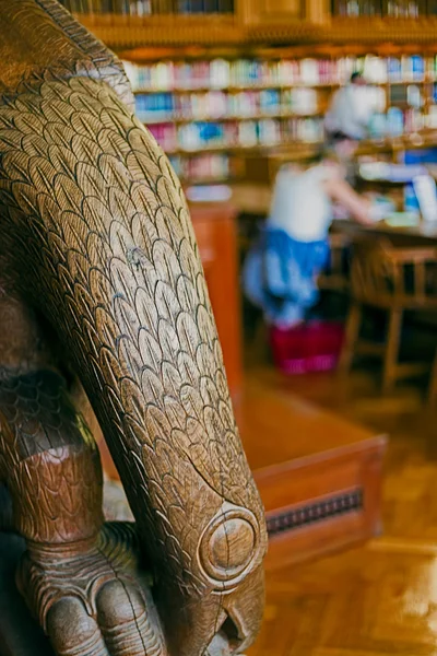 All'interno della biblioteca dell'università di Lovanio, Belgio 4 — Foto Stock