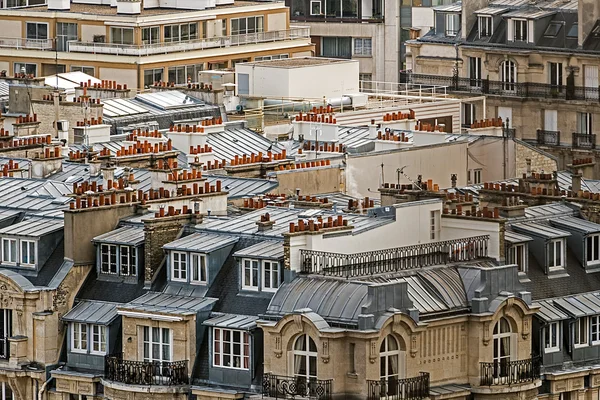 Parisian rooftops. Late afternoon view. — Stock Photo, Image