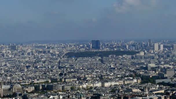 Imágenes panorámicas en 4k con París desde la torre de