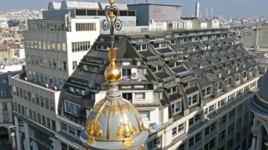 4 k, mağaza Printemps, Paris, Fransa, Teras havadan görünümü