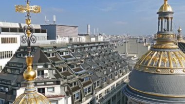 4 k, mağaza Printemps, Paris, Fransa, Teras havadan görünümü