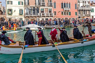 Opening Carnival procession at Venice, Italy 14