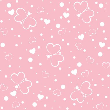 Kelebek ve kalpleri ile Seamless Modeli