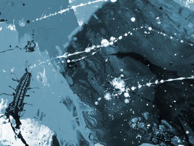 soyut el boyalı arka plan