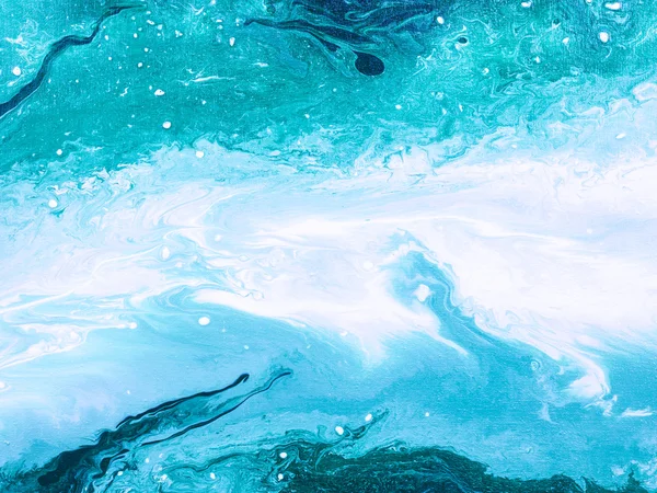 Mavi yaratıcı el boyalı arka plan — Stok fotoğraf