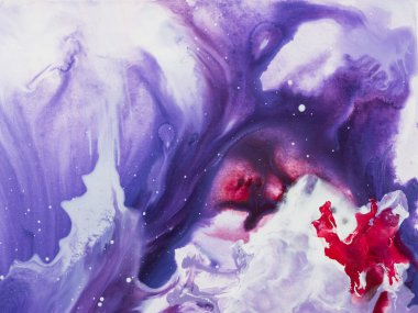 Renkli soyut dalgalar, el yapımı yüzey boyalı.