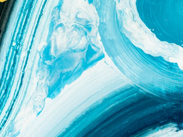 Modré Pruhy Štětcem Abstraktní Malba Kreativní Ručně Malované Pozadí Akrylová — Stock fotografie
