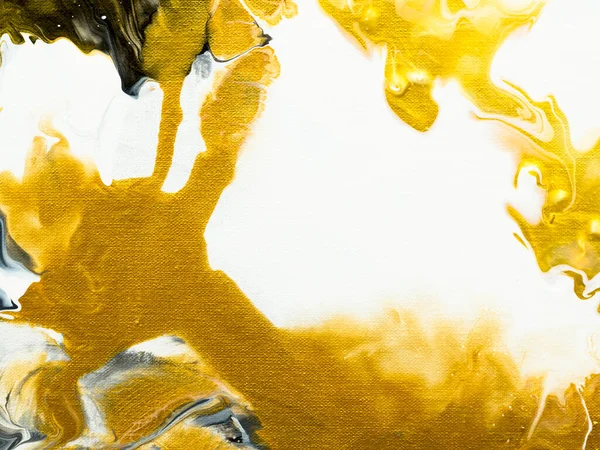 Altın Rengi Soyut Boyası Arka Plan Mermer Dokular Soyut Okyanus — Stok fotoğraf
