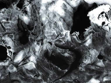 Siyah ve beyaz yaratıcı tablo, soyut el boyası arka plan, mermer dokular, akrilik boya. Modern sanat. Çağdaş sanat.