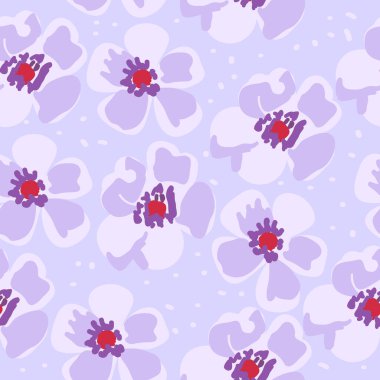 Vektör tropikal desenli ve soyut çiçekli. Çiçek arkaplan, duvar kağıdı.