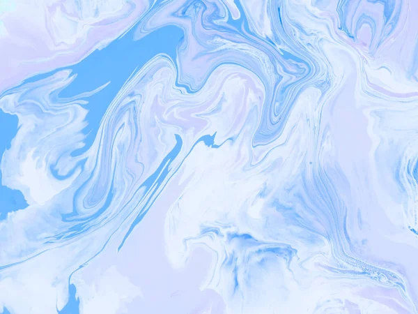 蓝色与紫色创意抽象手绘背景 大理石纹理 抽象海洋 丙烯酸画布 现代艺术 当代艺术 — 图库照片