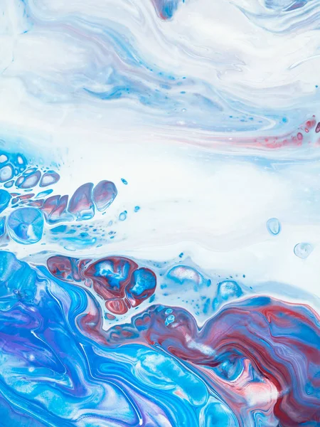 Синий Фиолетовый Креативный Абстрактный Фон Мраморная Текстура Абстрактный Океан Акриловая — стоковое фото