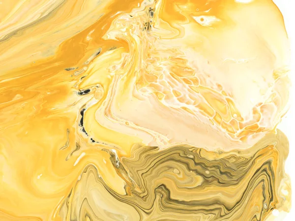 Caramel Color Creative Abstract Hand Painted Background Fluid Art Marble — Stockfoto