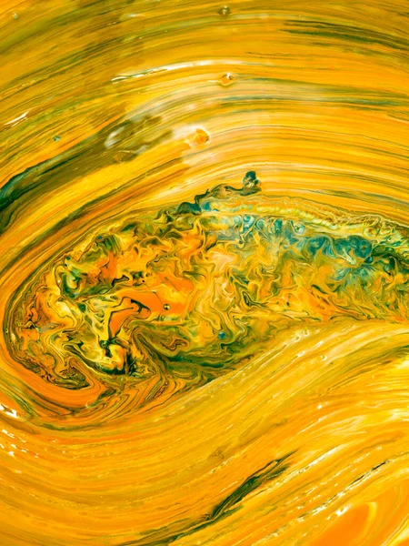 Orange Und Smaragd Pinselstrich Kreativen Abstrakten Handgemalten Hintergrund Acrylmalerei Auf — Stockfoto