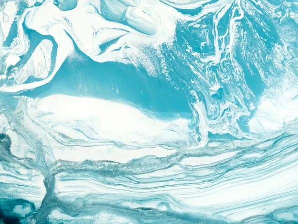 Αφηρημένο Μπλε Κύμα Δημιουργικό Ζωγραφισμένο Στο Χέρι Φόντο Μαρμάρινη Υφή — Φωτογραφία Αρχείου