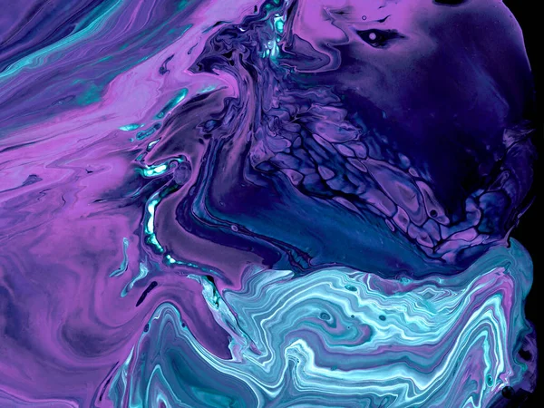 Абстрактний Творчий Фіолетовий Ручний Пофарбований Фон Рідинне Мистецтво Мармурова Текстура — стокове фото