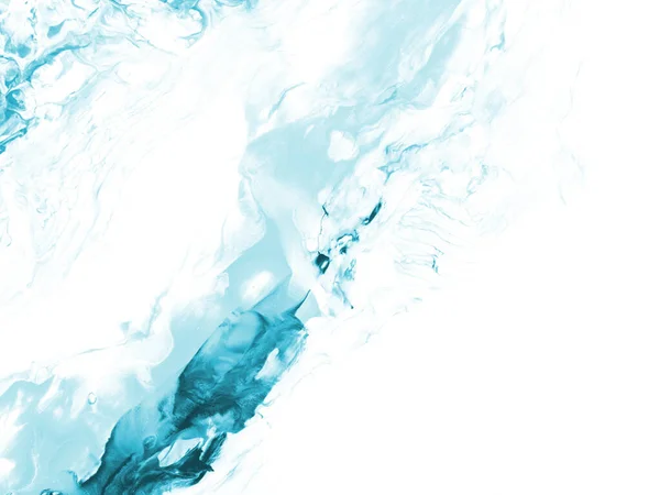 Blue Creative Abstract Hand Painted Background Copy Space Fluid Art — 스톡 사진