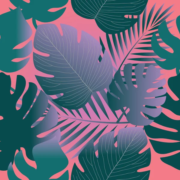 Yaprakları palmiye ağacı, seamless modeli.