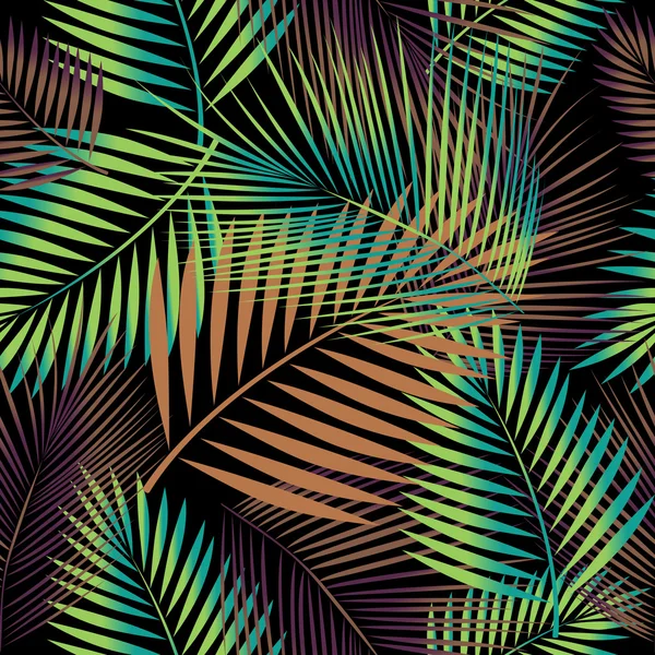 Palmiye ağacı yaprakları. Seamless modeli.