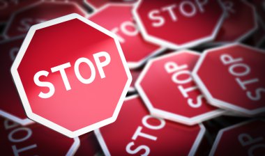 Belirtileri durdurmak, protesto sembolü