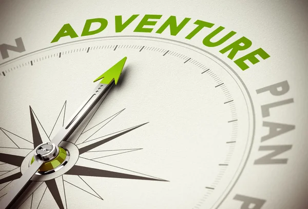 Adventure vs Plan — Stock Photo, Image