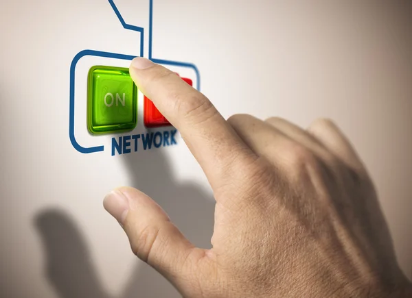 Activate network — Stock Photo, Image