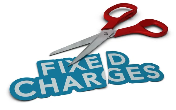 Cost Cutting, Fixed Charges — Stock Photo, Image