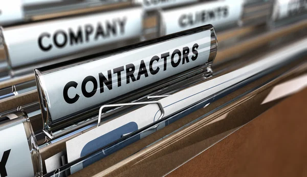 Contractors Database — Stock Photo, Image