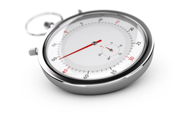 Chronograaf, Stopwatch Over White — Stockfoto