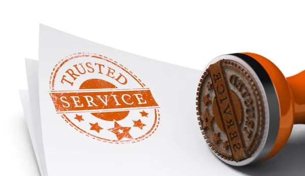 Trusted Service, Satisfaction Guaranteed — Stock Photo, Image