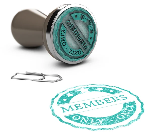 Членство, только для членов — стоковое фото