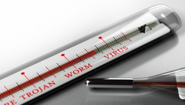 Bulaştırmak bilgisayar, virüs uyarısı.