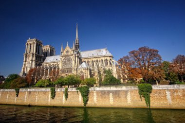 Cathedrale Notre Dame de Paris, Seine Nehri'nin güney cephe görünümü