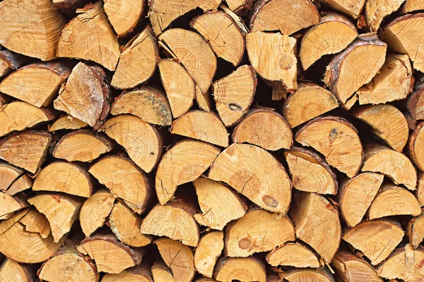 Una pila de material de madera picada - distancia media, vista plana —  Fotos de Stock