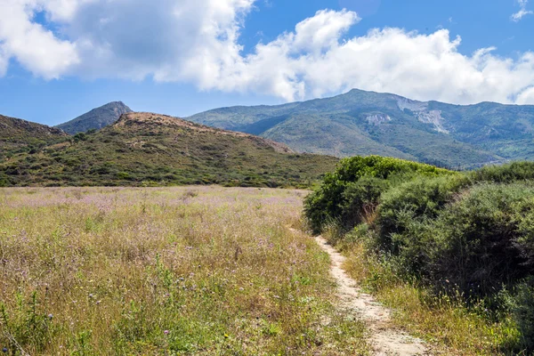 Mediterranean summer landscape with mountains Zakynthos Island Greece — Stock Photo, Image