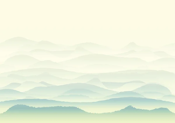 Paisaje vectorial con montañas, fondo o fondo de pantalla — Archivo Imágenes Vectoriales