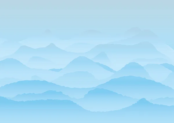 Paysage vectoriel avec montagnes, fond ou papier peint — Image vectorielle