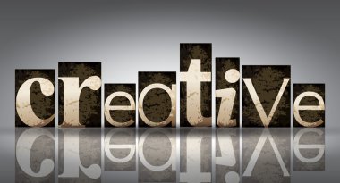 Yaratıcı kavramı, reklam için gri vektör çizim şablonu