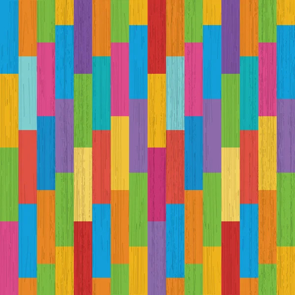 Piso de parquet colorido colorido textura vetorial de madeira — Vetor de Stock