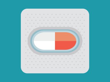 Tıbbi ilaç tablet vektör çizim
