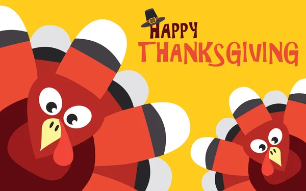 Şükran günün kutlu olsun Türkiye vektör kartı