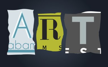 araba plakaları, kırık üzerinde kelime sanat vektör
