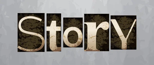 Concepto de historia vectorial, tipografía vintage — Vector de stock